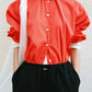 Oversized Cotton Shirt, Coral