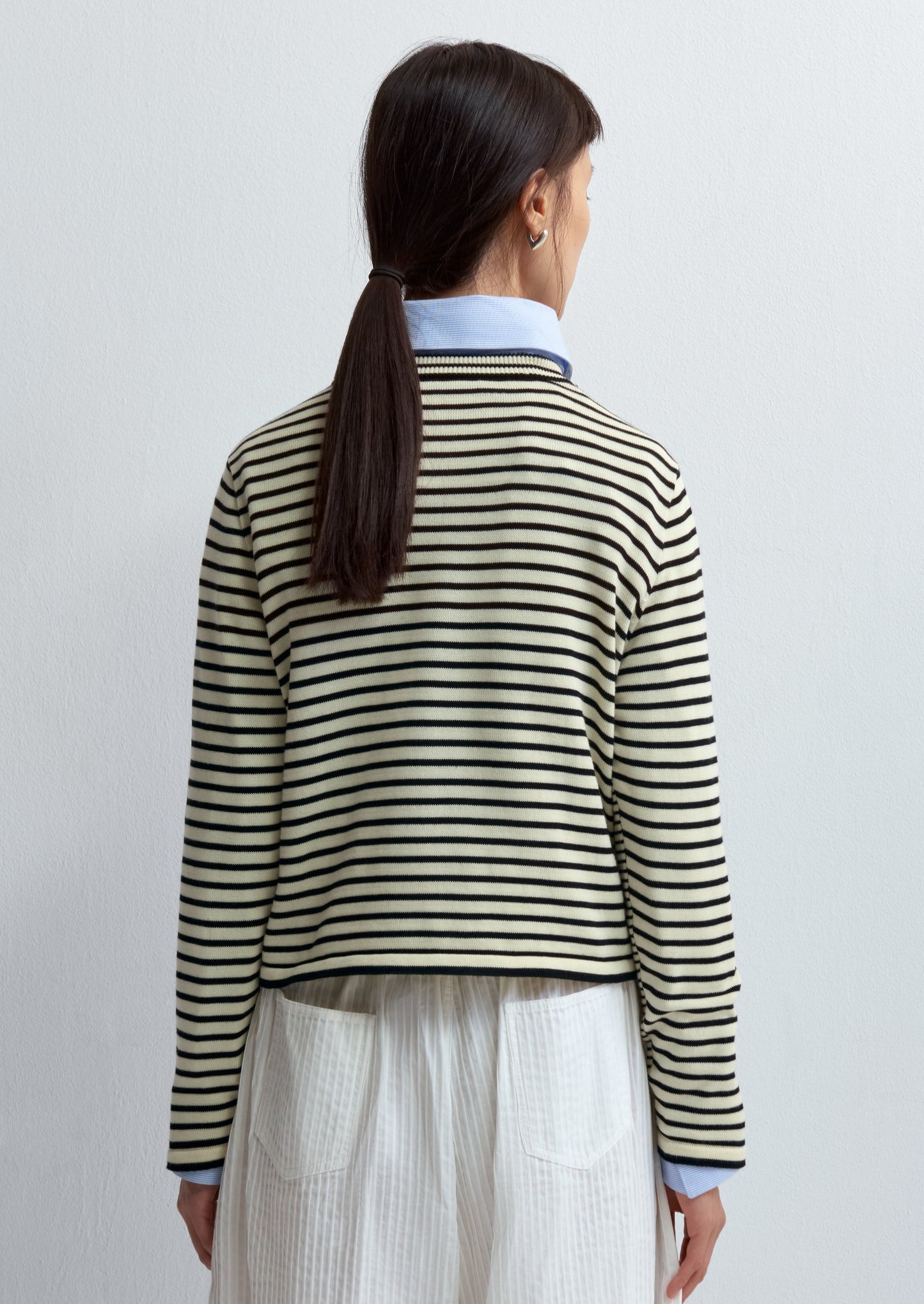 Cotton Striped Long Sleeve Shirt