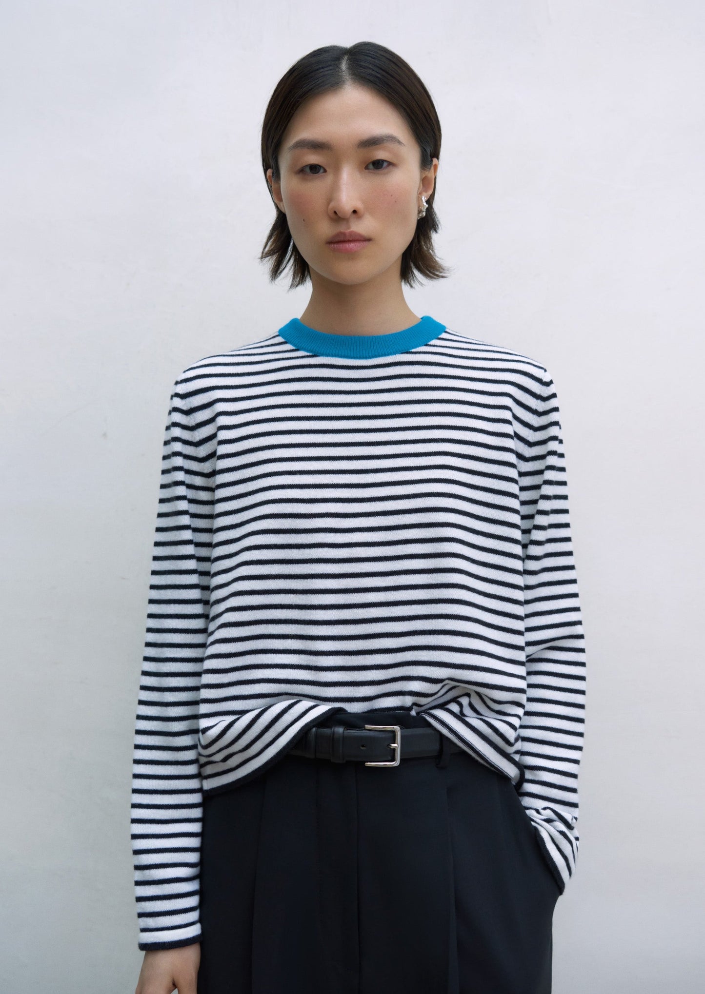 Merino Wool Striped T-Shirt