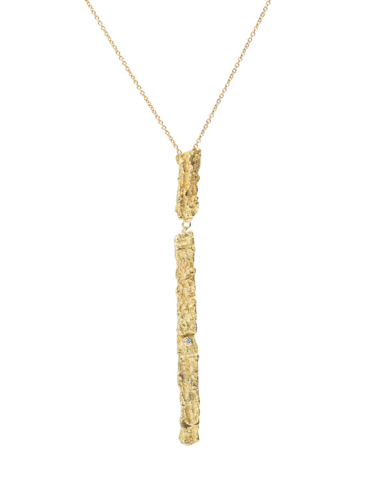 Raw You Necklace 18K Gold & Diamond