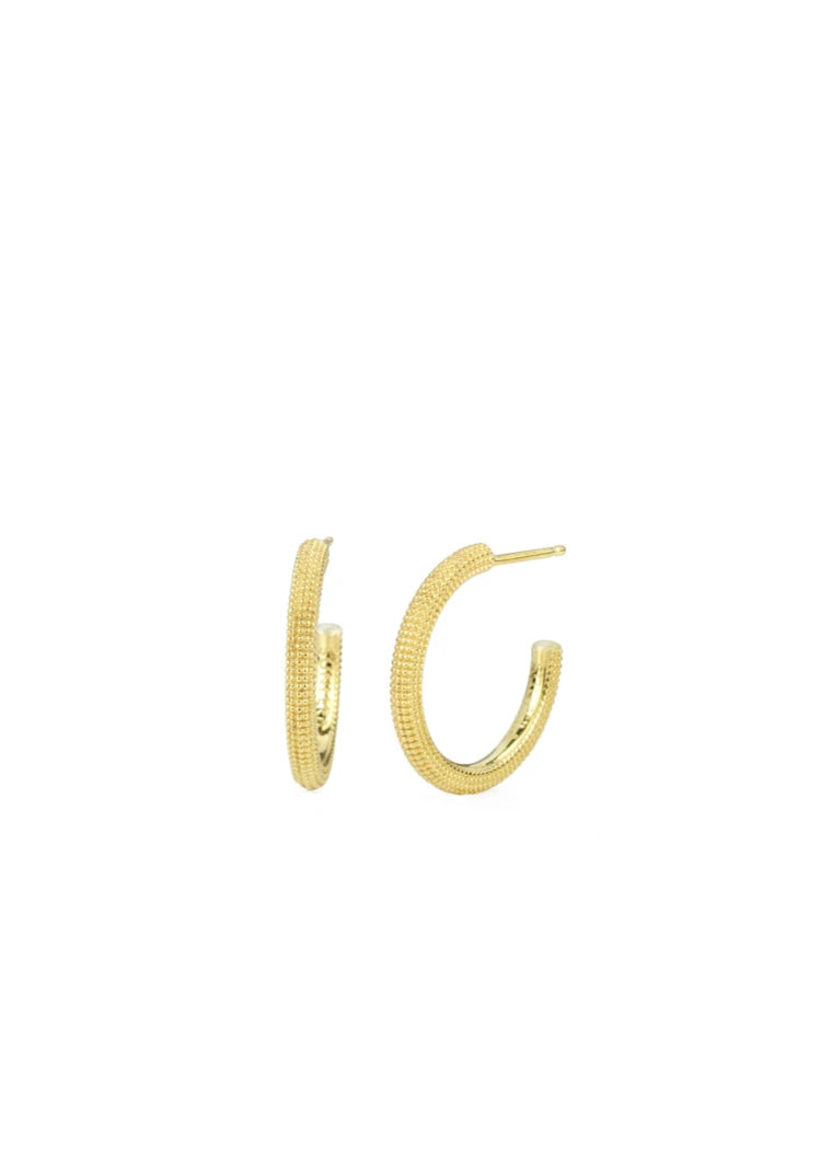 Jaya Hoops, 14k Yellow Gold