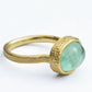 Green Beryl Ring in 18K Gold