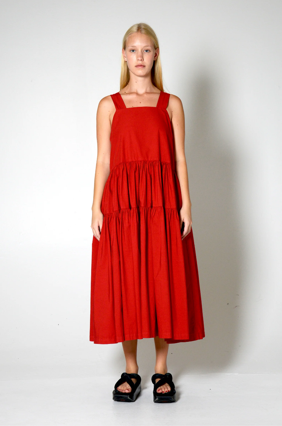 Nenet Dress, Crimson