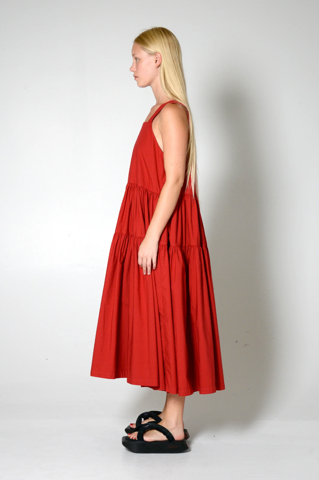 Nenet Dress, Crimson