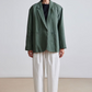 Oversized Blazer, Thyme