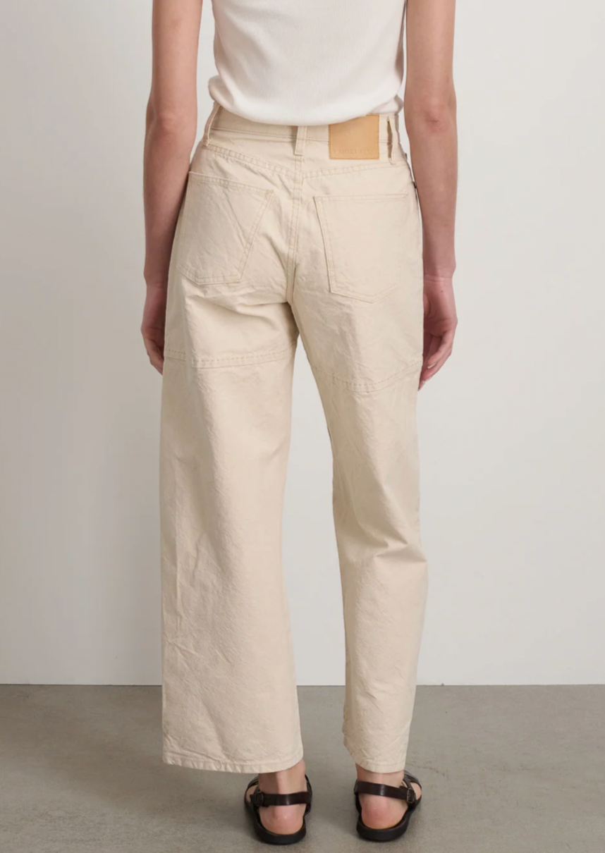 Elissa High Wide Jean, Mere White