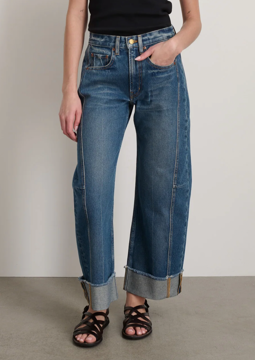 Relaxed Lasso Cuffed Jean, Vista Blue