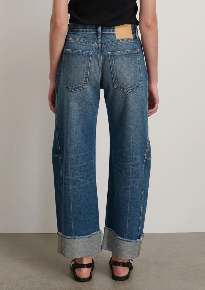 Relaxed Lasso Cuffed Jean, Vista Blue