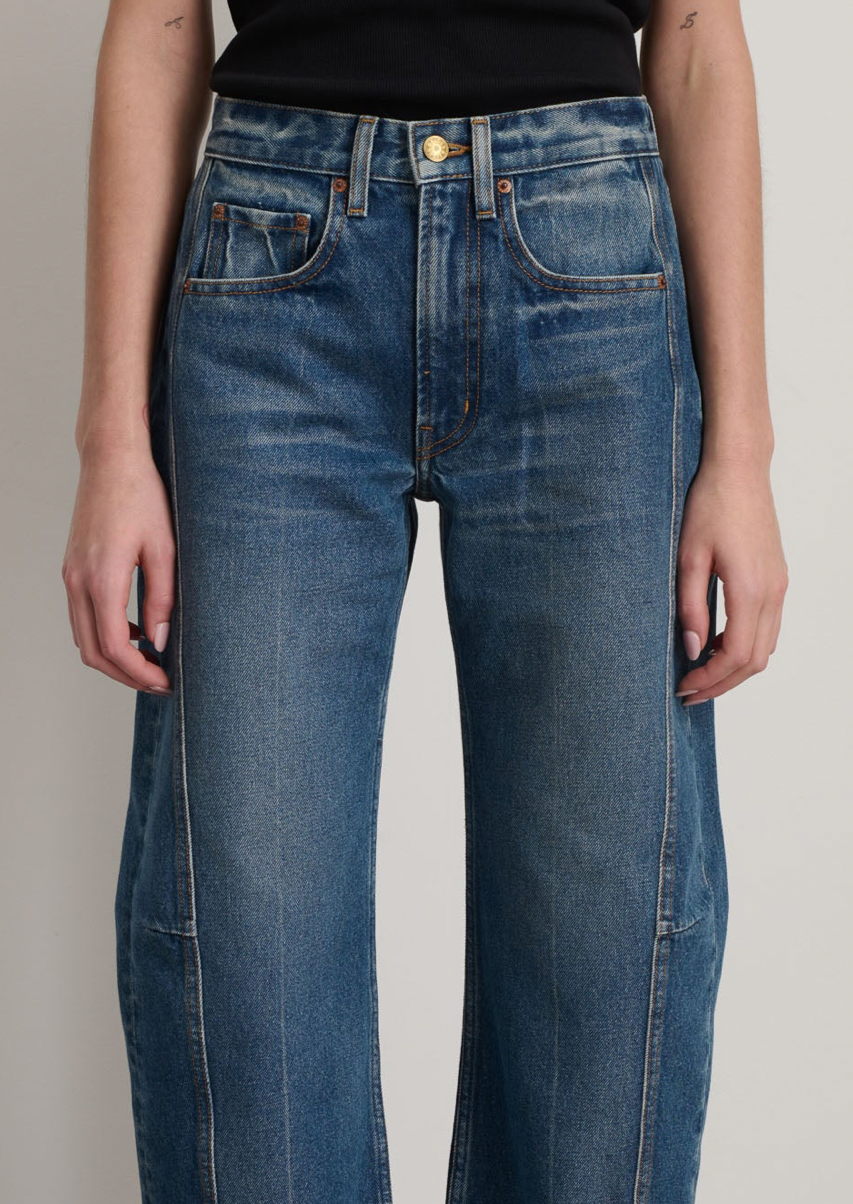 Relaxed Lasso Cuffed Jean, Vista Blue