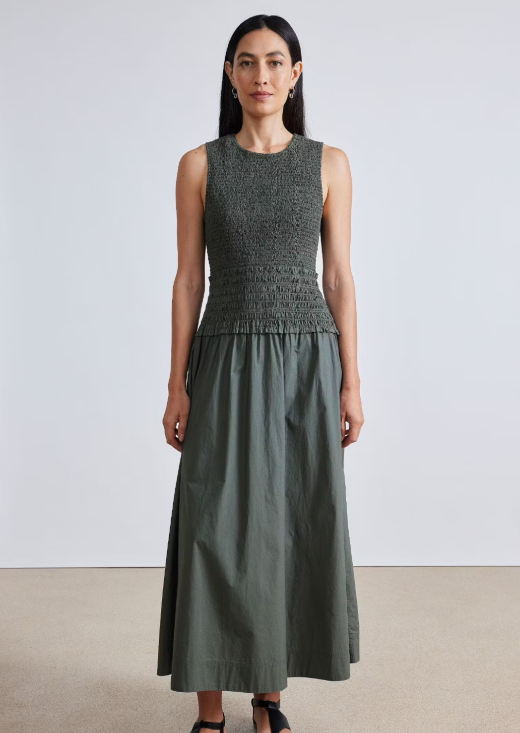 Siempre Tank Maxi Dress, Thyme