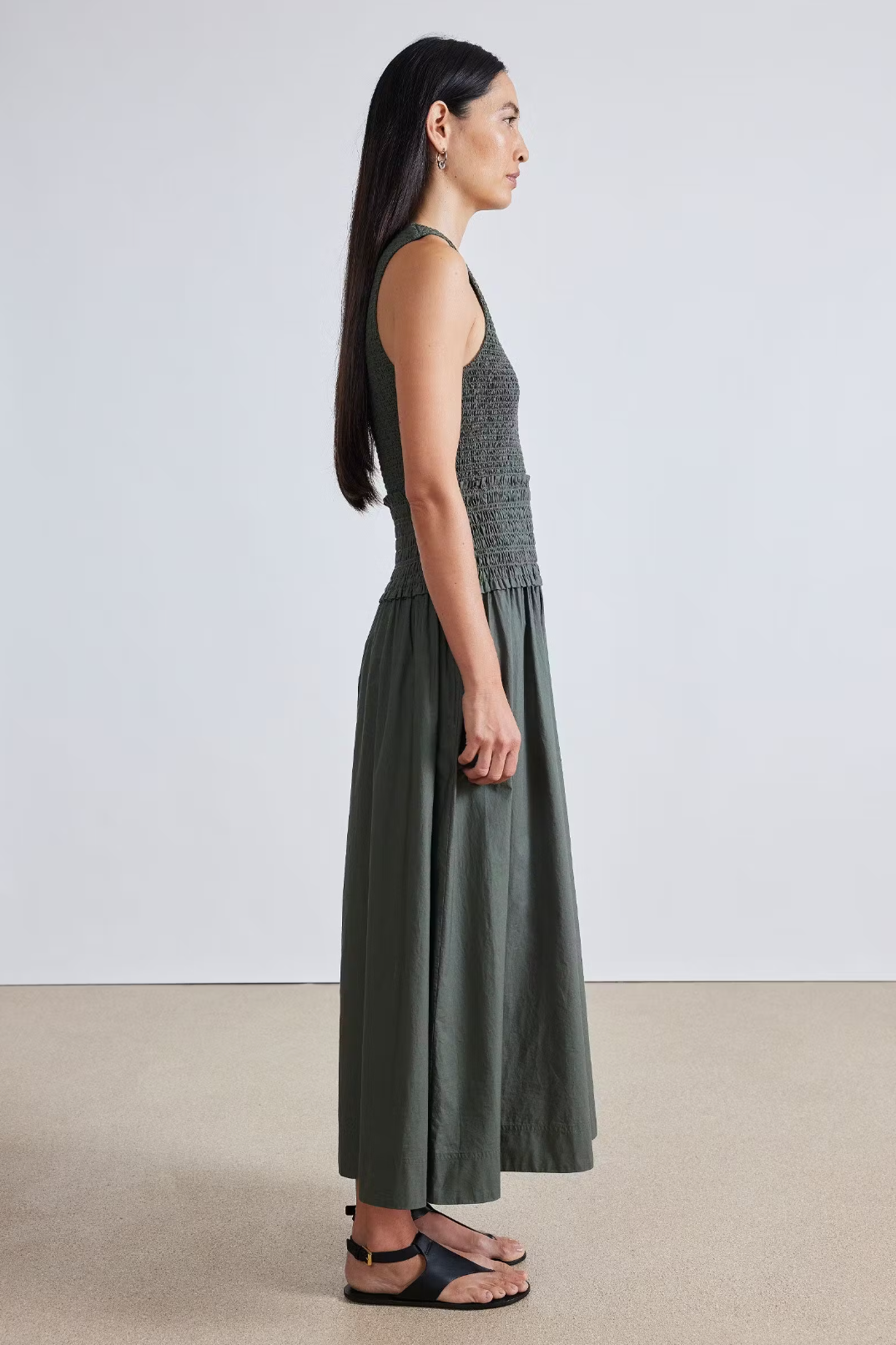 Siempre Tank Maxi Dress, Thyme