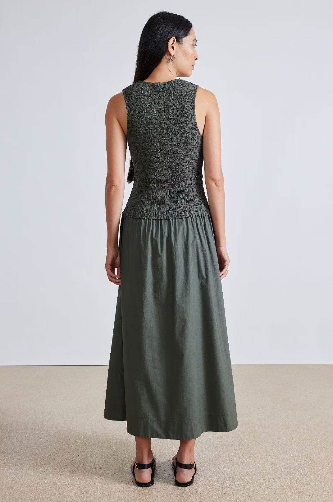 Siempre Tank Maxi Dress, Thyme