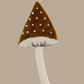 Felt Mushroom Ornament, Cone