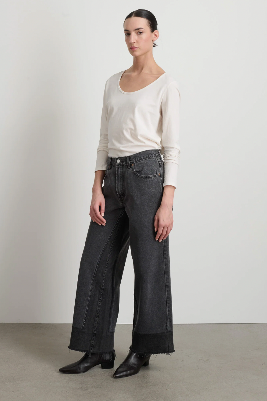 Reworked Culotte, Vintage Black