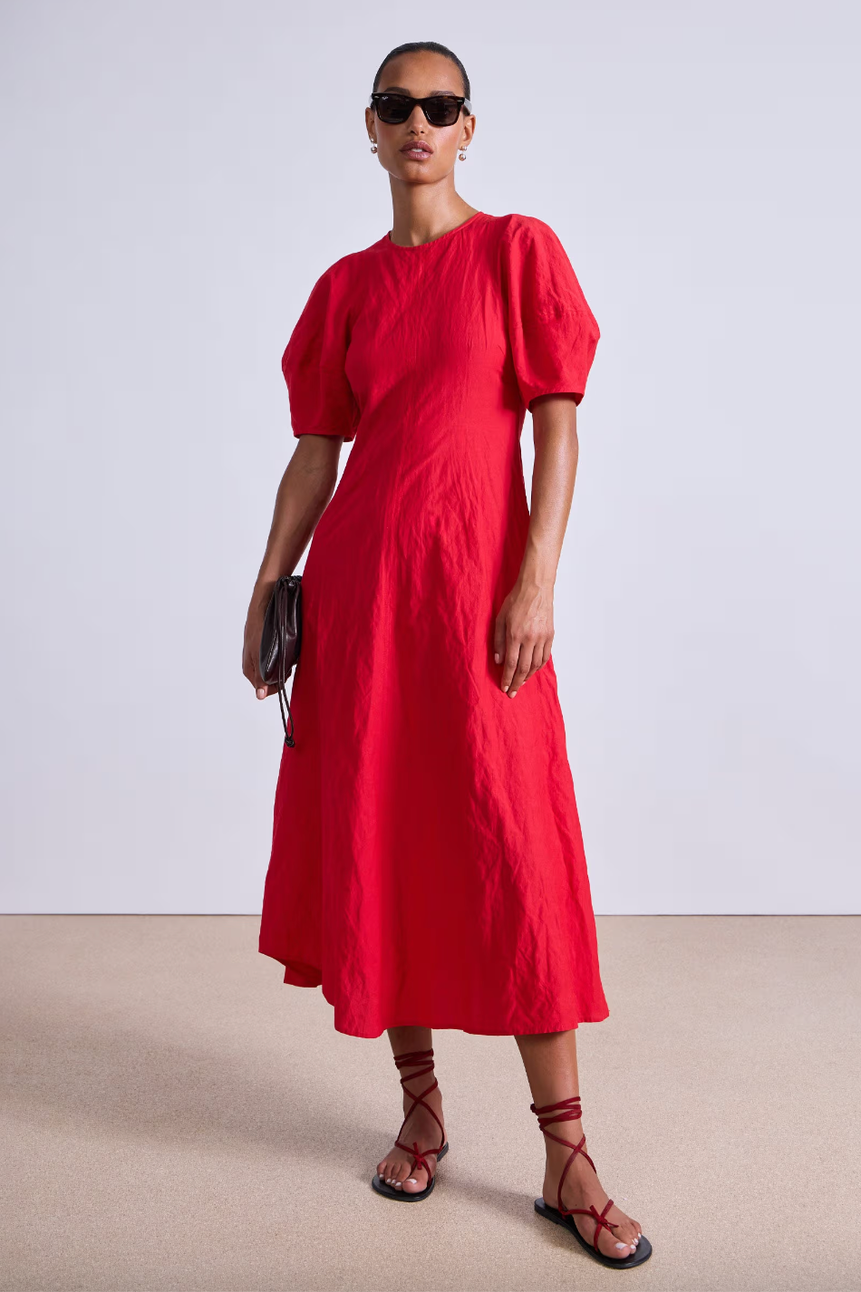 Brettina Maxi Dress, Red