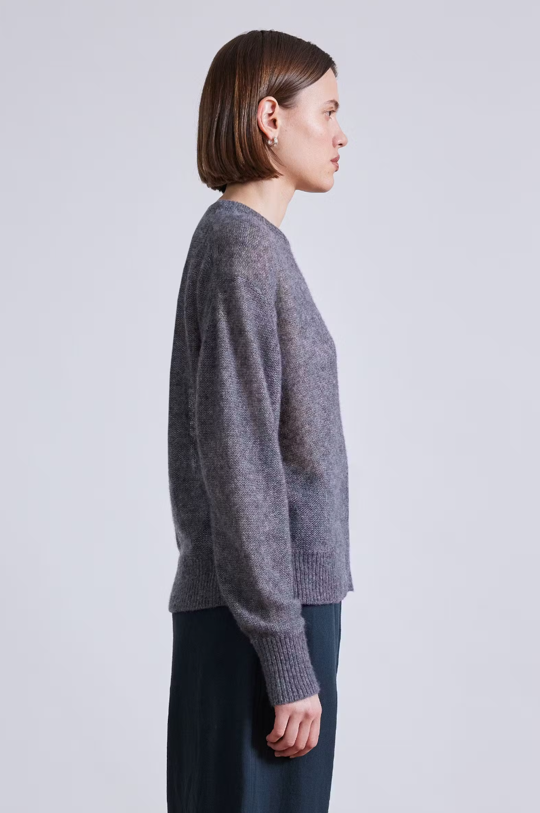 Softest Tissue Weight Sweater, Charcoal