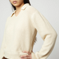 Polo Shirt Long Sleeve, Cream