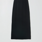 Jersey Midi Skirt, Black