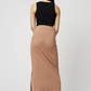 Jersey Midi Skirt, Sandy Mauve