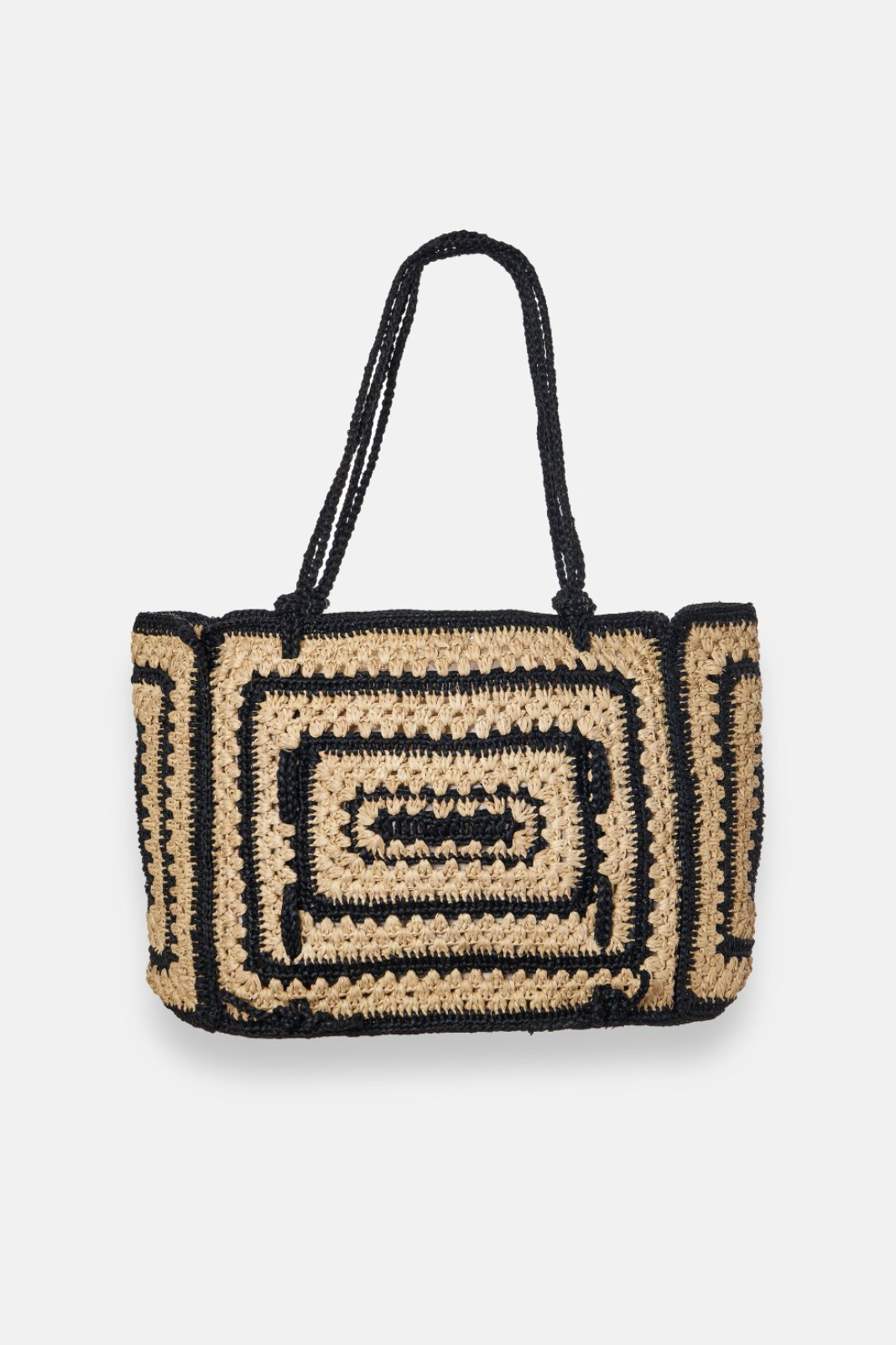 Coco Bag- Medium, Noir/Natural