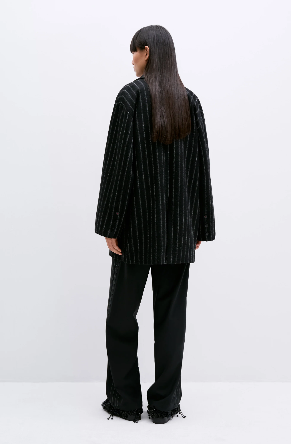 Virgin Wool Striped Jacket