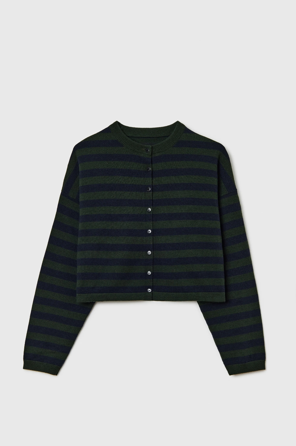 Merino Wool Striped Cardigan