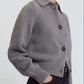 Wool/Cashmere Collared Jacket, Grey