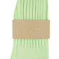 Women's Crew Socks, Aqua Green