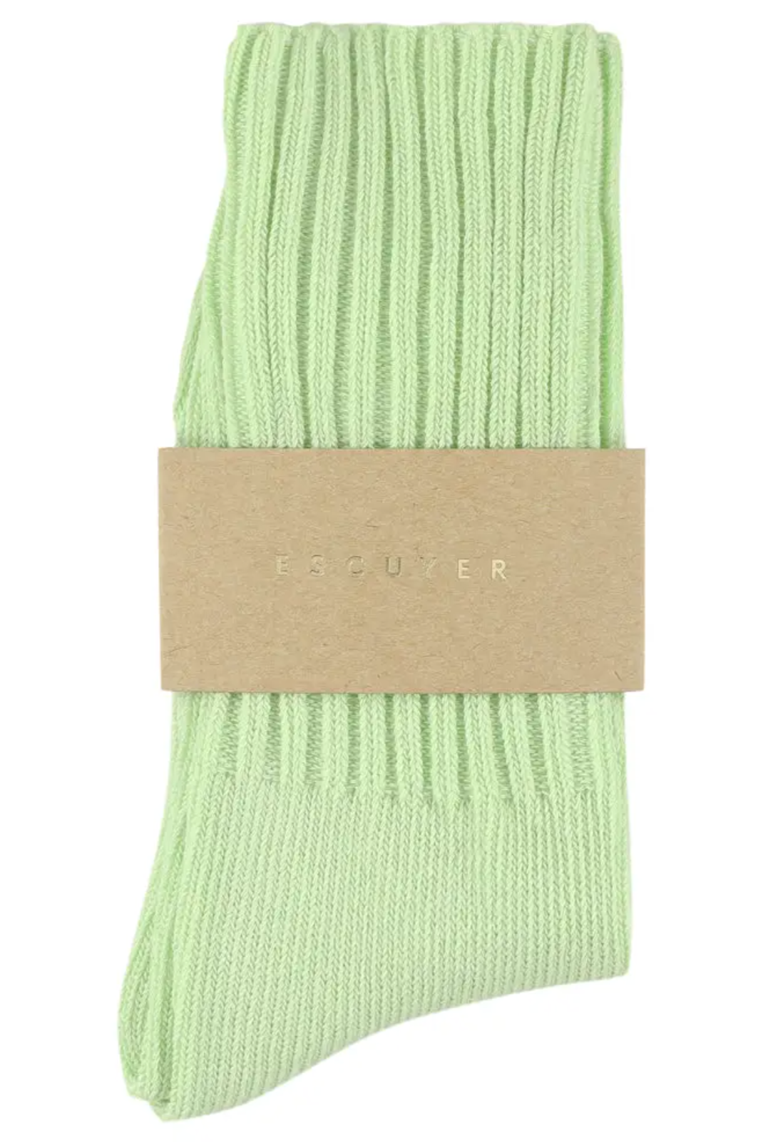 Women's Crew Socks, Aqua Green