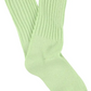 Women's Crew Socks, Aqua Green