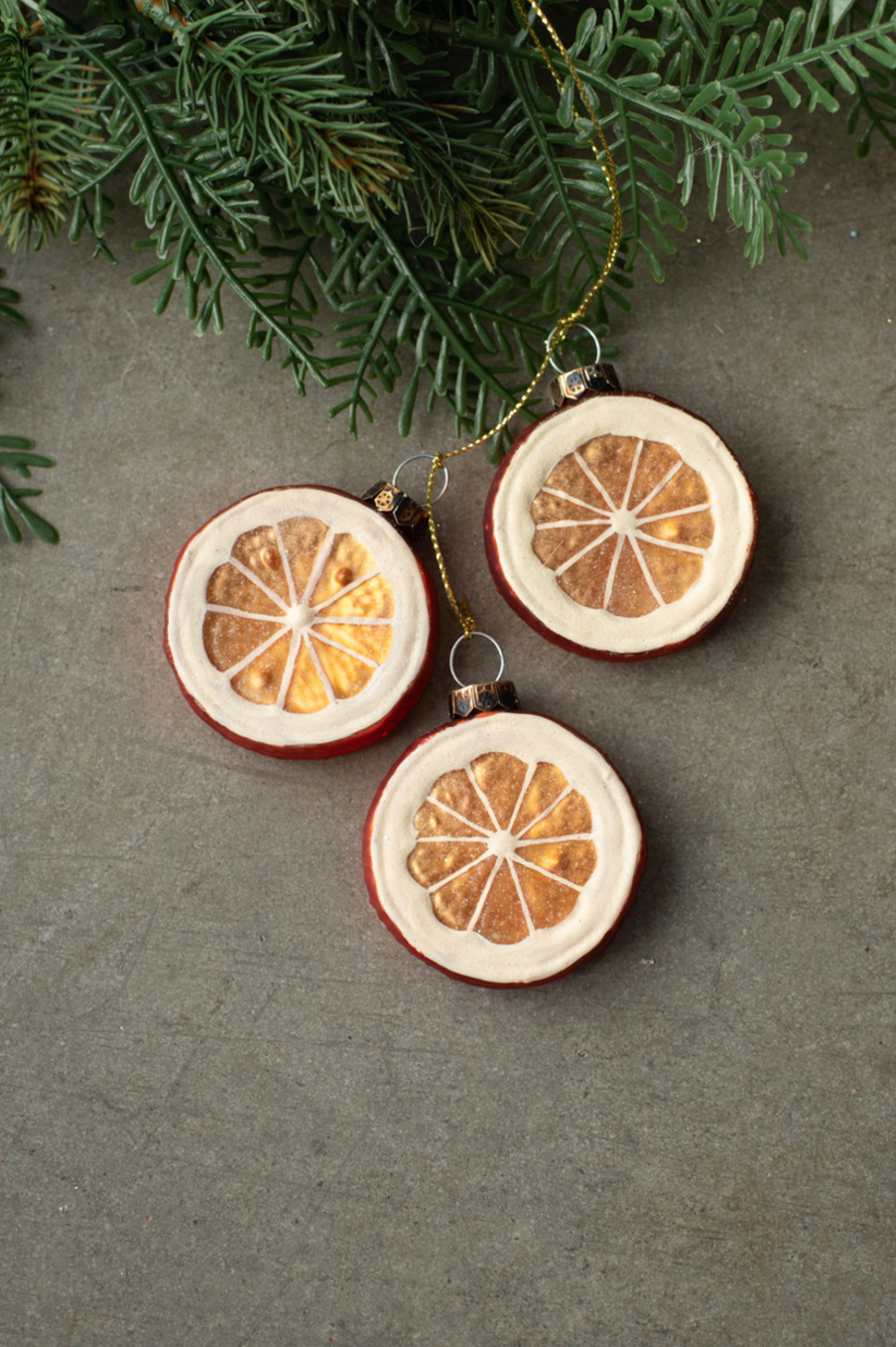 6" Orange Slice Ornament