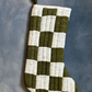 Patchwork Stocking, Moss