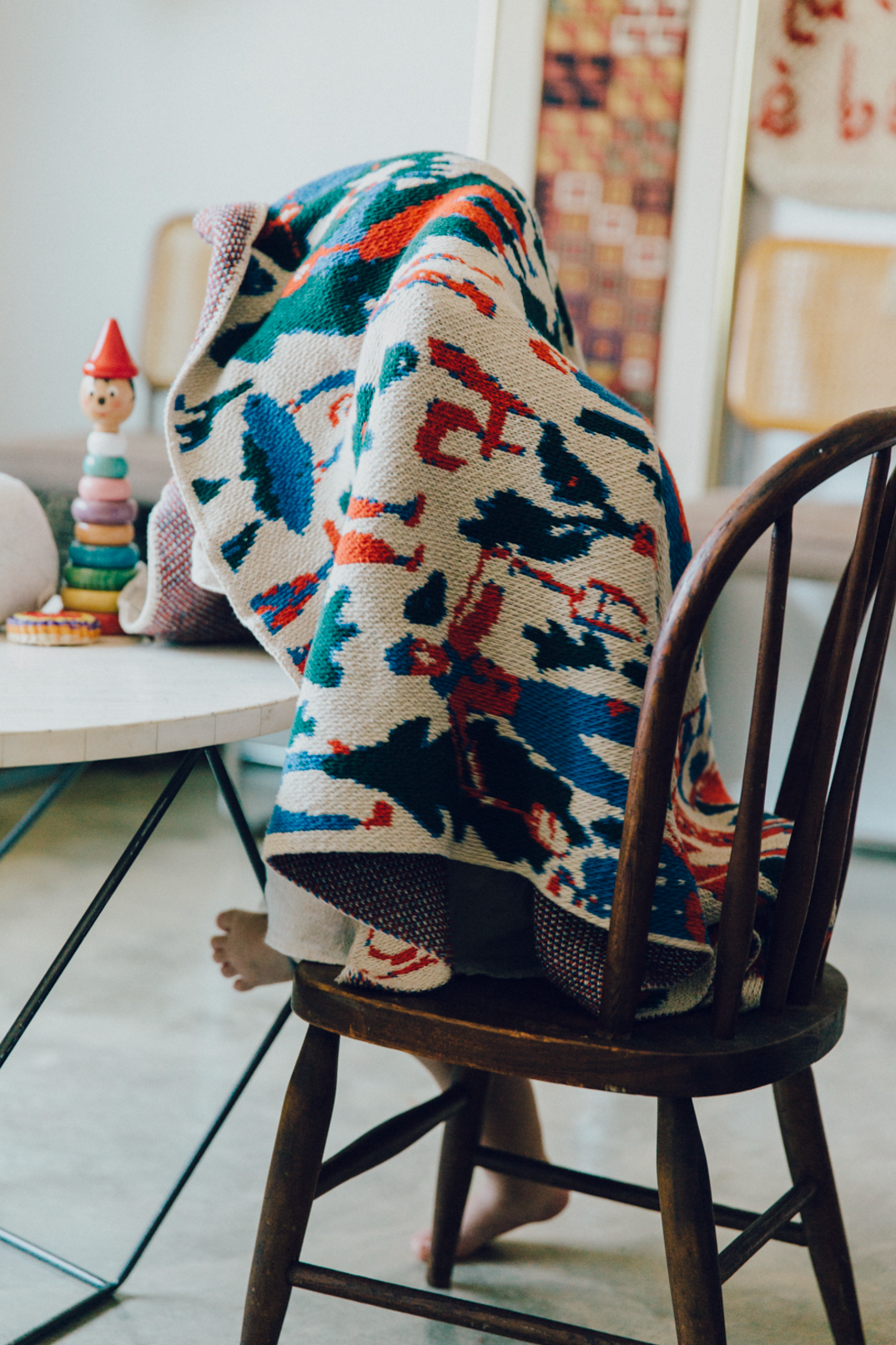 Child Swiss Fields Blanket, Blue