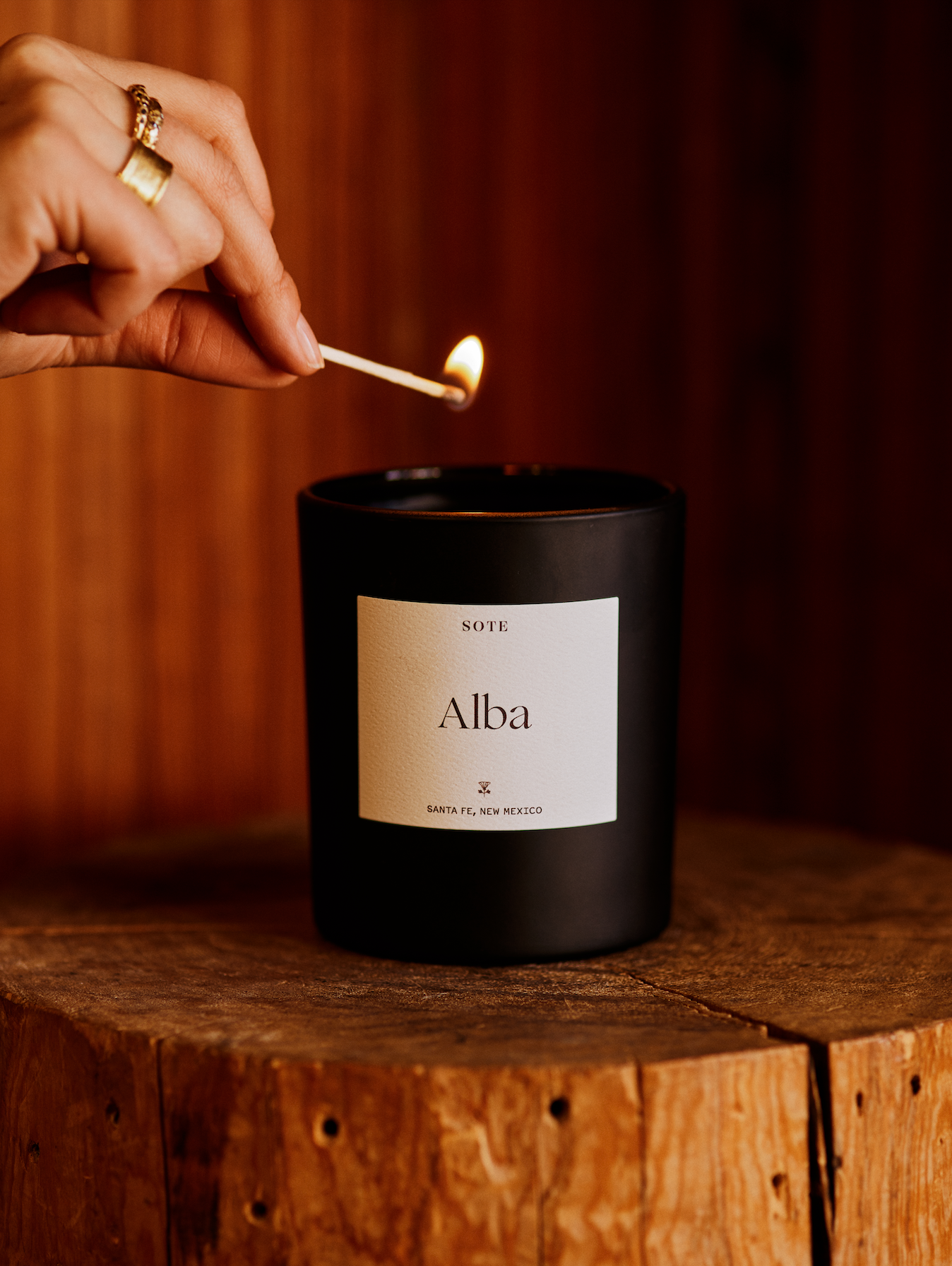 Alba Glass Candle