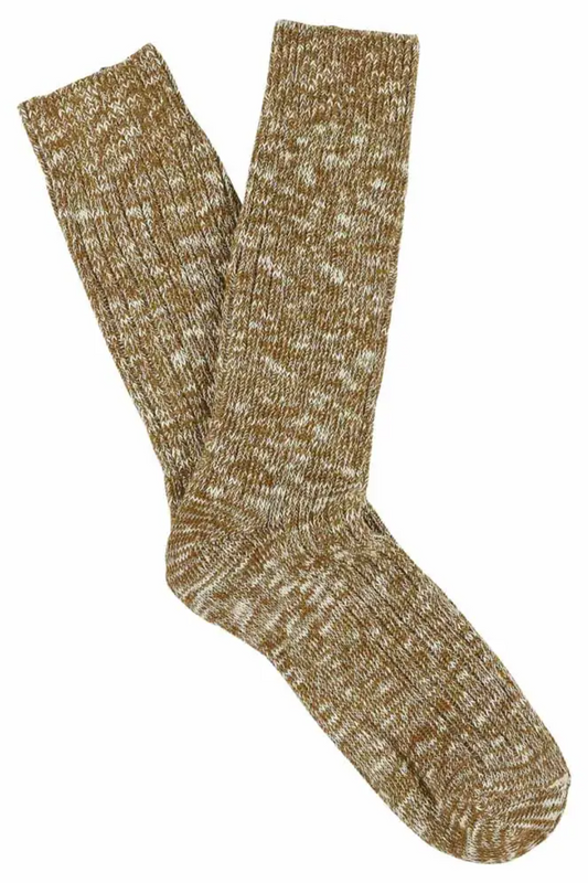 Melange Socks, Brown