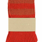 Women's Cashmere Striped Socks, Strong Orange/Orange