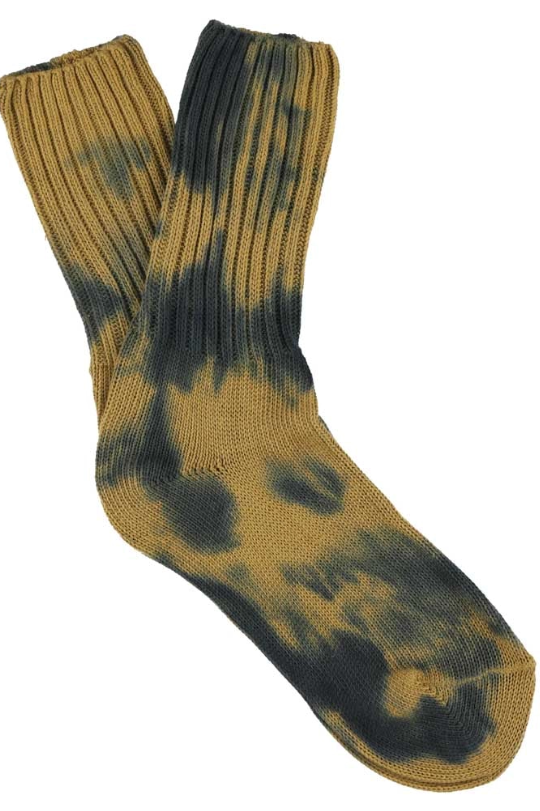 Women's Tie Dye Socks, Indigo/Bronze