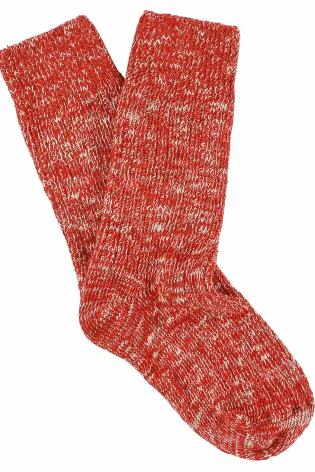 Women's Melange Socks, Summer Red