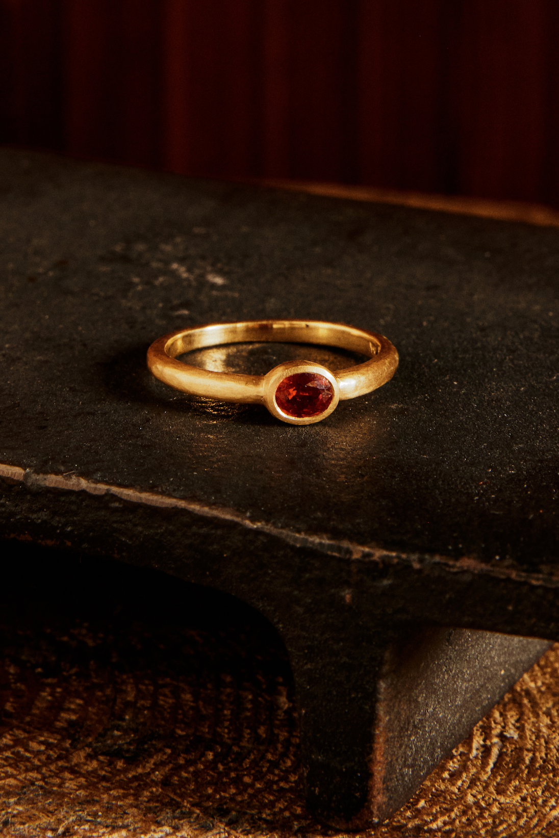 .445cts Super Ruby Stack Ring