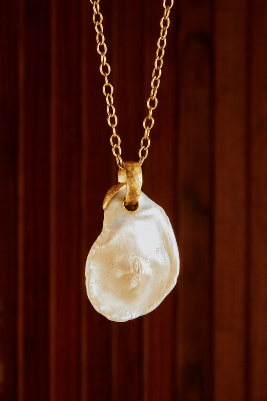 Large Freshwater Pearl Pendant in 18kt Gold