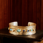 River Cuff with Opal, Moonstone, Tanzanite and Diamonds