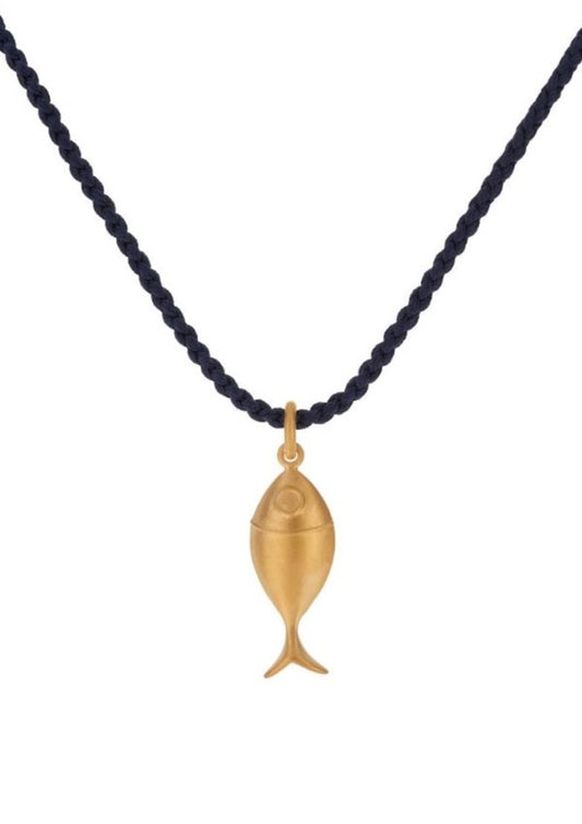 Small Size Gold Plated Fish Pendant