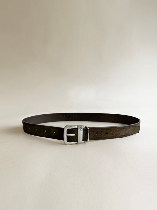 Stable Belt, Walnut and Silver