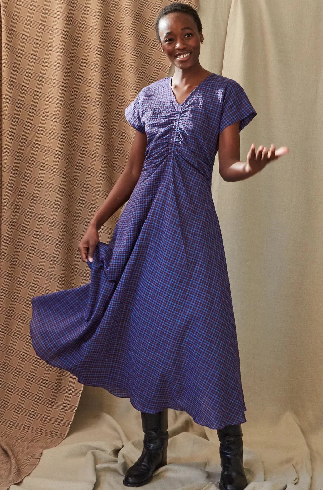 Veda Dress, Cerulean