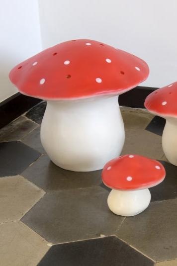 Red Mushroom Lamp, Large