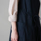 Cotton Linen Poplin Apron Dress, Liquorice