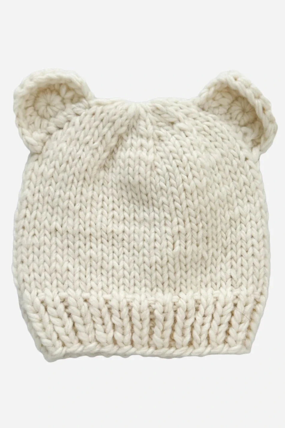 Kid's Bear Hat, Cream