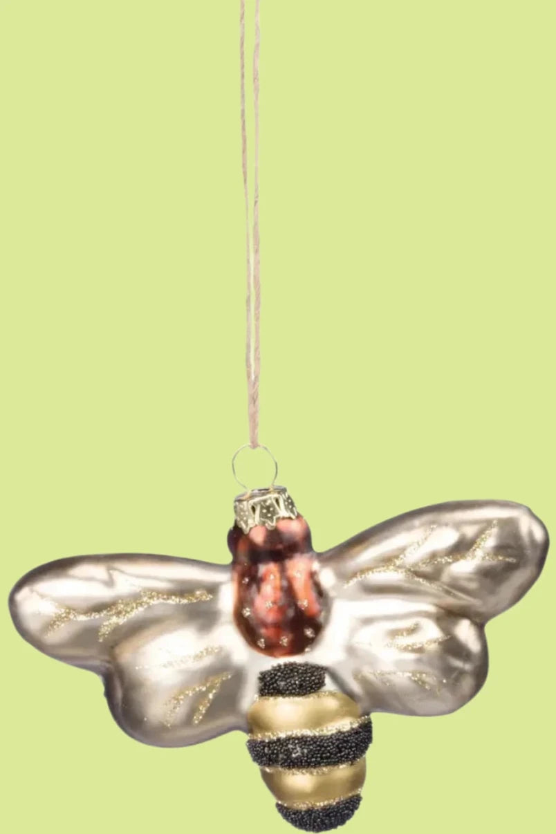 Glass Bee Ornament