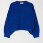 Balloon Sleeve Sweater, Blue