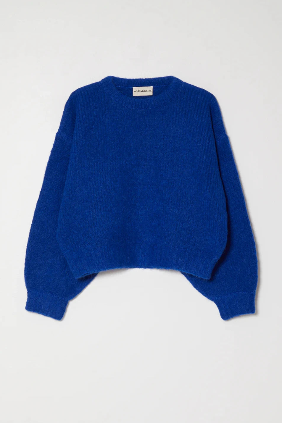 Balloon Sleeve Sweater, Blue